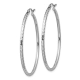 Sterling Silver Hammered Hoop Earrings, Large Textured Round Hoops, Lightweight Classic Design