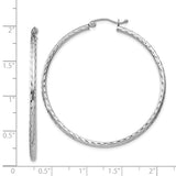Sterling Silver Hammered Hoop Earrings, Large Textured Round Hoops, Lightweight Classic Design