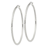 Sterling Silver Hoop Earrings, Hammered Textured Finish, Modern Minimalist Round Design for Women