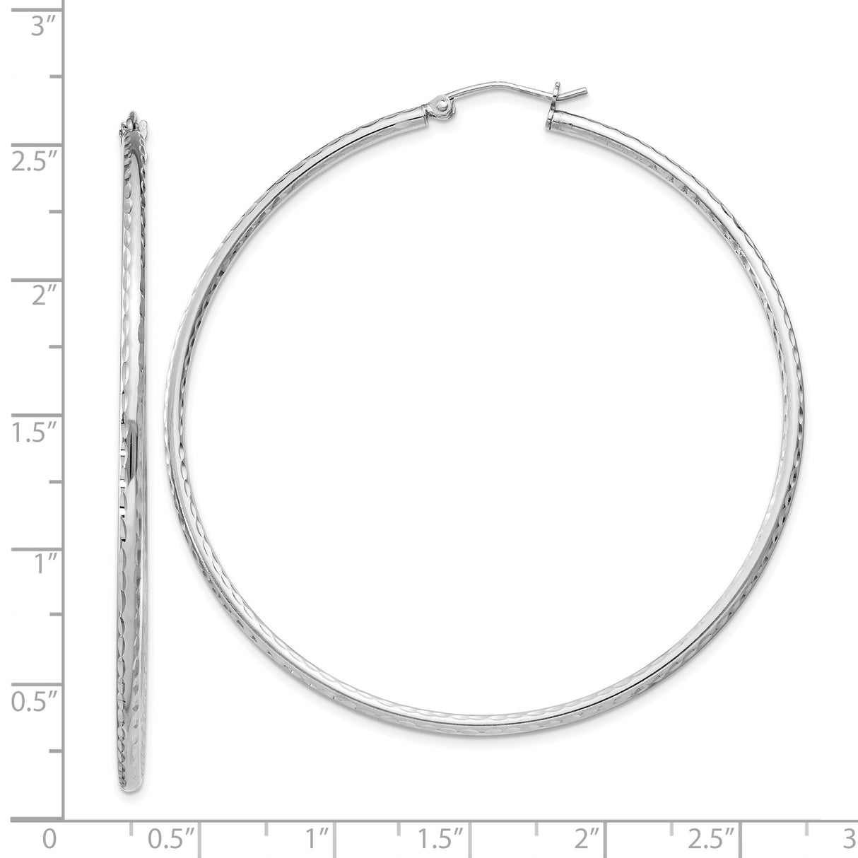 Sterling Silver Hoop Earrings, Lightweight Hammered Round Design, Minimalist Modern Style