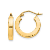Sterling Silver Gold Plated Hoop Earrings, Polished Finish, Lightweight Round Tube Style