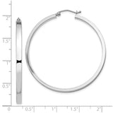 Sterling Silver Hoop Earrings, Minimalist Round Design, Polished Finish, Modern Tube Style