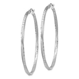 Sterling Silver Hoop Earrings, Lightweight Hammered Textured Modern Round Design for Women