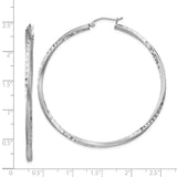 Sterling Silver Hoop Earrings, Lightweight Hammered Textured Modern Round Design for Women