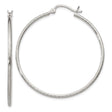 Sterling Silver Hoop Earrings, Large Lightweight Round Design, Polished Minimalist Style for Women
