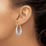 Sterling Silver Dolphin Hoop Earrings with Heart-Shaped Ocean-Inspired Design for Women