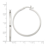 Sterling Silver Hoop Earrings, Round Minimalist Design, Hinged Post Back, Lightweight Jewelry