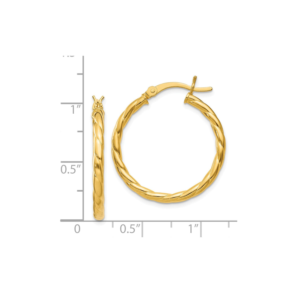 Sterling Silver Twisted Spiral Tube Hoop Earrings with Polished Rope Design