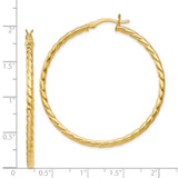Sterling Silver Gold Plated Hoop Earrings, Large Twisted Rope Design for Women