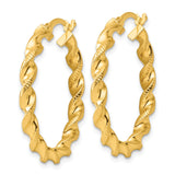 Sterling Silver Twisted Hoop Earrings with Textured Rope Design, Lightweight Fashion Hoops for Women