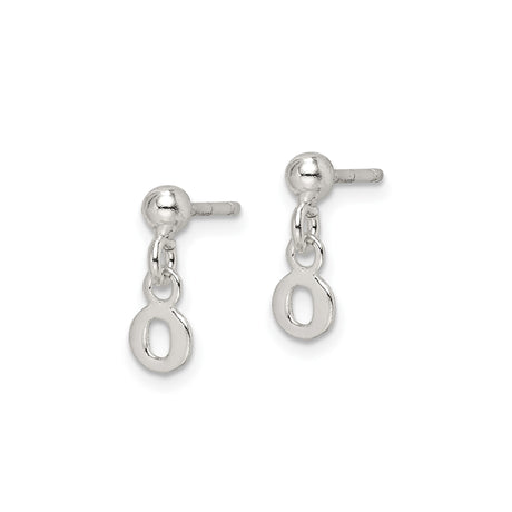 Sterling Silver Infinity Charm Drop Earrings, Lightweight Dangle Design for Women