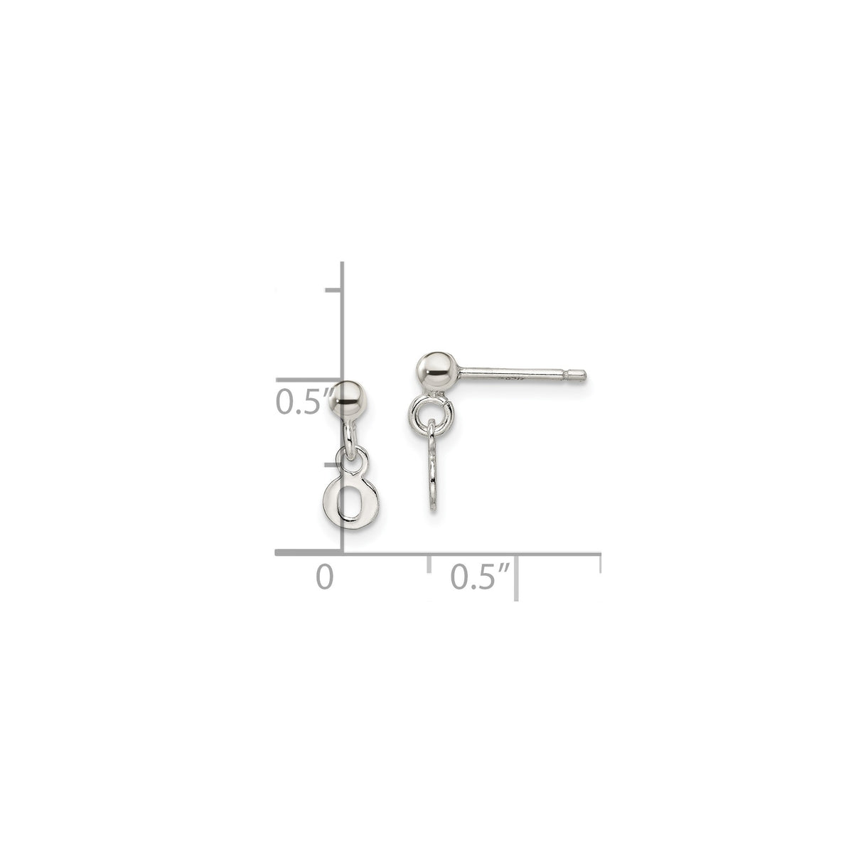 Sterling Silver Infinity Charm Drop Earrings, Lightweight Dangle Design for Women