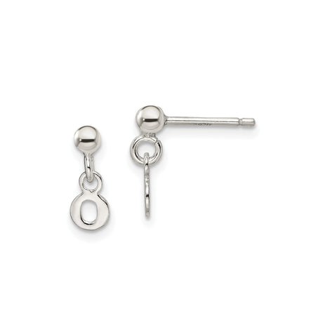 Sterling Silver Infinity Charm Drop Earrings, Lightweight Dangle Design for Women