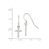 Sterling Silver Cross Pendant, Mirror Finish Minimalist Latin Cross for Men and Women