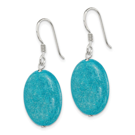 Sterling Silver Dangle Earrings with Aventurine, Boho Style Drop Design for Women