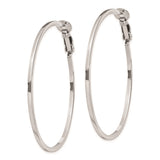 Sterling Silver Hoop Earrings with Latch Back Closure, Lightweight Minimalist Design for Women