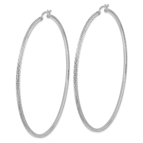 Sterling Silver Woven Chain Necklace with Polished Finish and Textured Design for Women