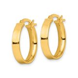 Sterling Silver Gold Plated Hoop Earrings, Classic Polished Finish, Lightweight Minimalist Style