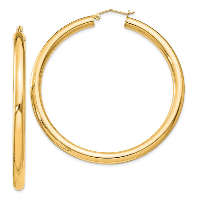 Sterling Silver Gold Plated Hoop Earrings, Large Round Minimalist Design for Women