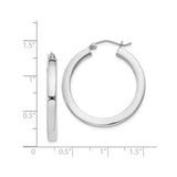 Sterling Silver Hoop Earrings, Lightweight Round Design with Hinged Closure, Minimalist Style for Women