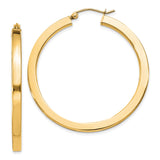Sterling Silver Gold Plated Hoop Earrings, Smooth Polished Round Lightweight Design for Women