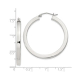 Sterling Silver Hoop Earrings, Classic Smooth High Polish Click-Top Design, Lightweight and Minimalist