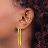 Sterling Silver Gold Plated Oval Hoop Earrings, Sleek Minimalist Lightweight Design for Women