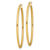 Sterling Silver Hoop Earrings, Gold Plated, Lightweight Medium Size, Minimalist Modern Design