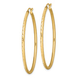 Sterling Silver Hoop Earrings with Hammered Finish, Textured Oval Design, Gold Plated for Women