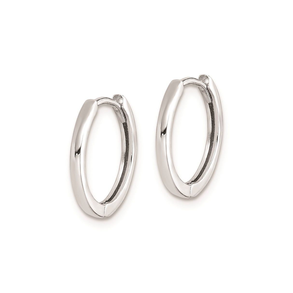 Sterling Silver Hoop Earrings, Small Minimalist Polished Hoops, Unisex Lightweight Design