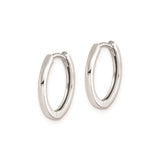 Sterling Silver Hoop Earrings, Small Minimalist Polished Hoops, Unisex Lightweight Design