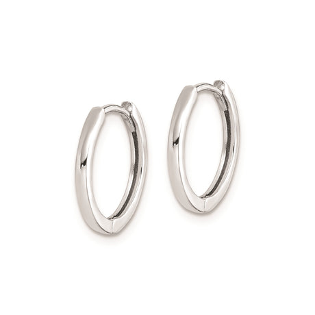 Sterling Silver Hoop Earrings, Small Minimalist Polished Hoops, Unisex Lightweight Design