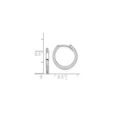 Sterling Silver Hoop Earrings, Small Minimalist Polished Hoops, Unisex Lightweight Design