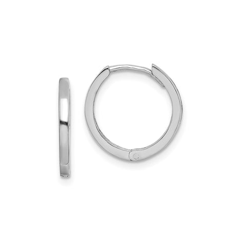 Sterling Silver Hoop Earrings, Small Minimalist Polished Hoops, Unisex Lightweight Design