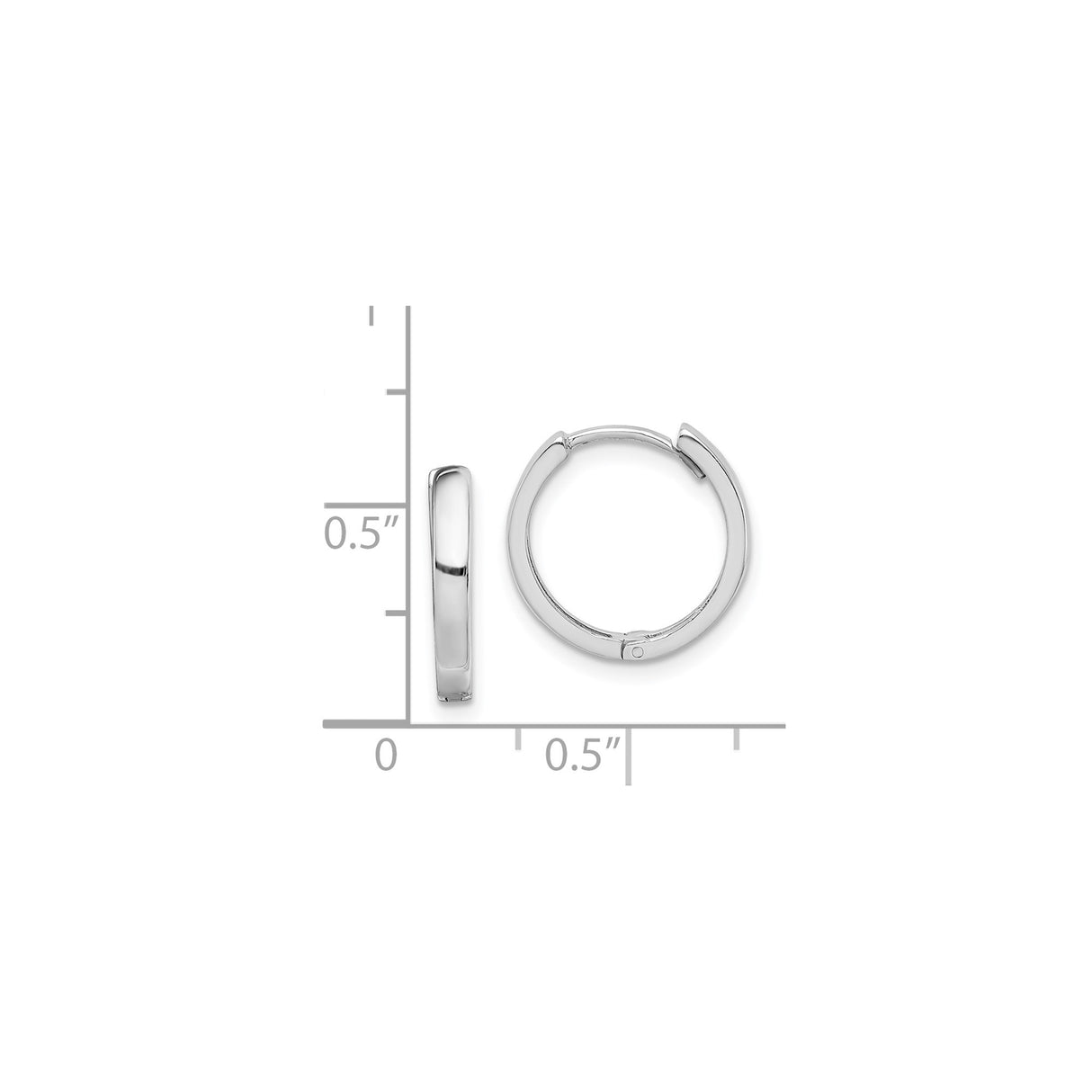 Sterling Silver Hoop Earrings, Polished Minimalist Hinged Design, Unisex Everyday Jewelry