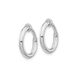 Sterling Silver Minimalist ClipOn Hoop Earrings Non Pierced