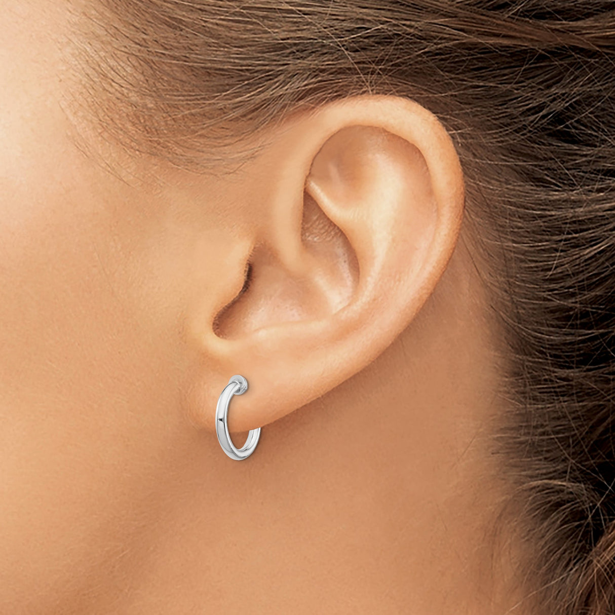 Sterling Silver Minimalist ClipOn Hoop Earrings Non Pierced