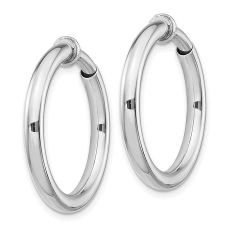 Sterling Silver Hoop Earrings Women Unisex Minimalist Round