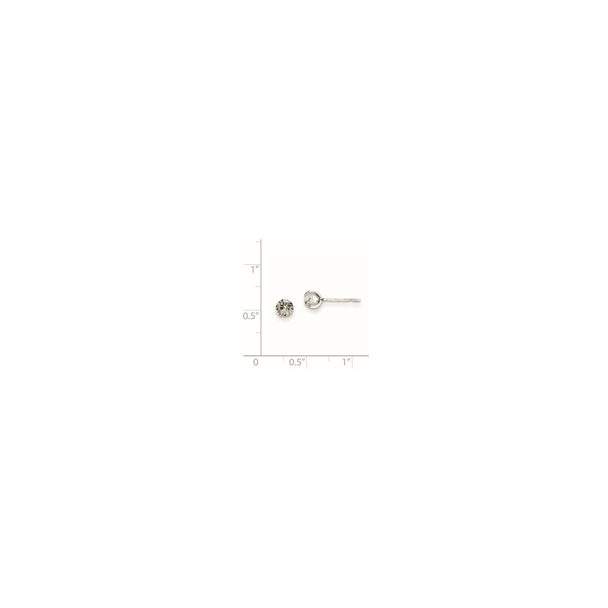 Sterling Silver Floral Stud Earrings with Carved Flower Design, Polished Finish