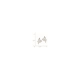 Sterling Silver Dove Stud Earrings with Flying Bird Design, Christian Spiritual Jewelry for Women