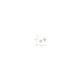 Sterling Silver Fleur de Lis Stud Earrings, Classic French Symbol Design for Women