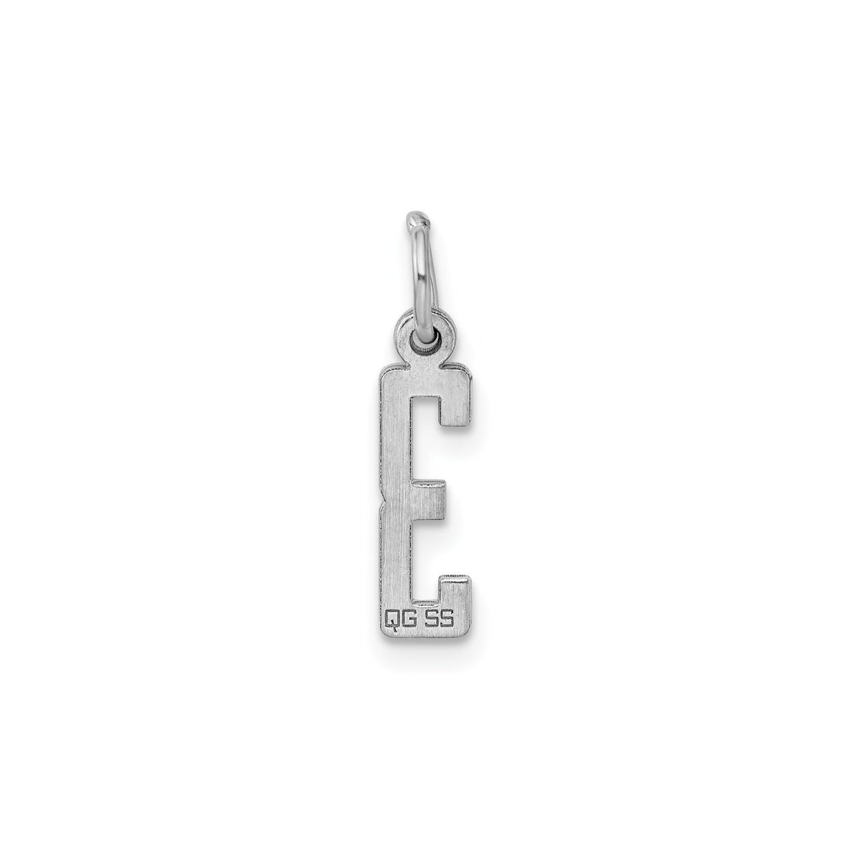 Sterling Silver Hebrew Letter Gimel Pendant, Unisex Jewish Religious Charm