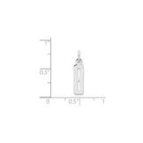 Sterling Silver Number 8 Pendant, Polished Infinity Symbol Charm, Lucky Numerology Jewelry