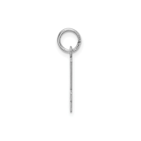 Sterling Silver Number 24 Pendant Charm, Bold Cut-Out Athletic Design, Unisex Jewelry