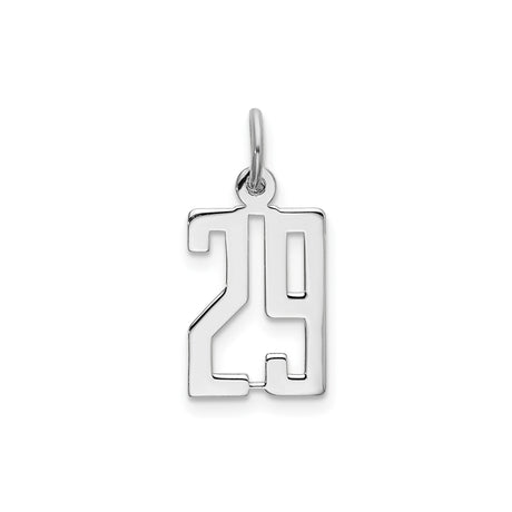 Sterling Silver Pendant with 209 Block Style Cutout, Modern Unisex Area Code Charm