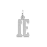 Sterling Silver Number 31 Pendant, Bold Block Numeral Charm, Unisex Sports Jewelry