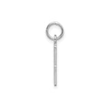 Sterling Silver Number 33 Pendant Charm, Bold Modern Numeric Jewelry for Men and Women