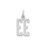 Sterling Silver Number 33 Pendant Charm, Bold Modern Numeric Jewelry for Men and Women