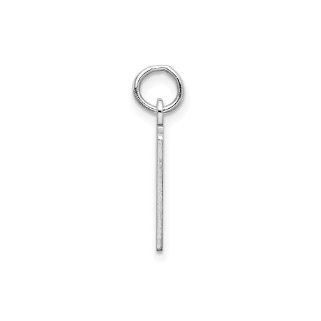 Small Elongated Pol Number 40 Charm Pendant in Real 925 Sterling Silver