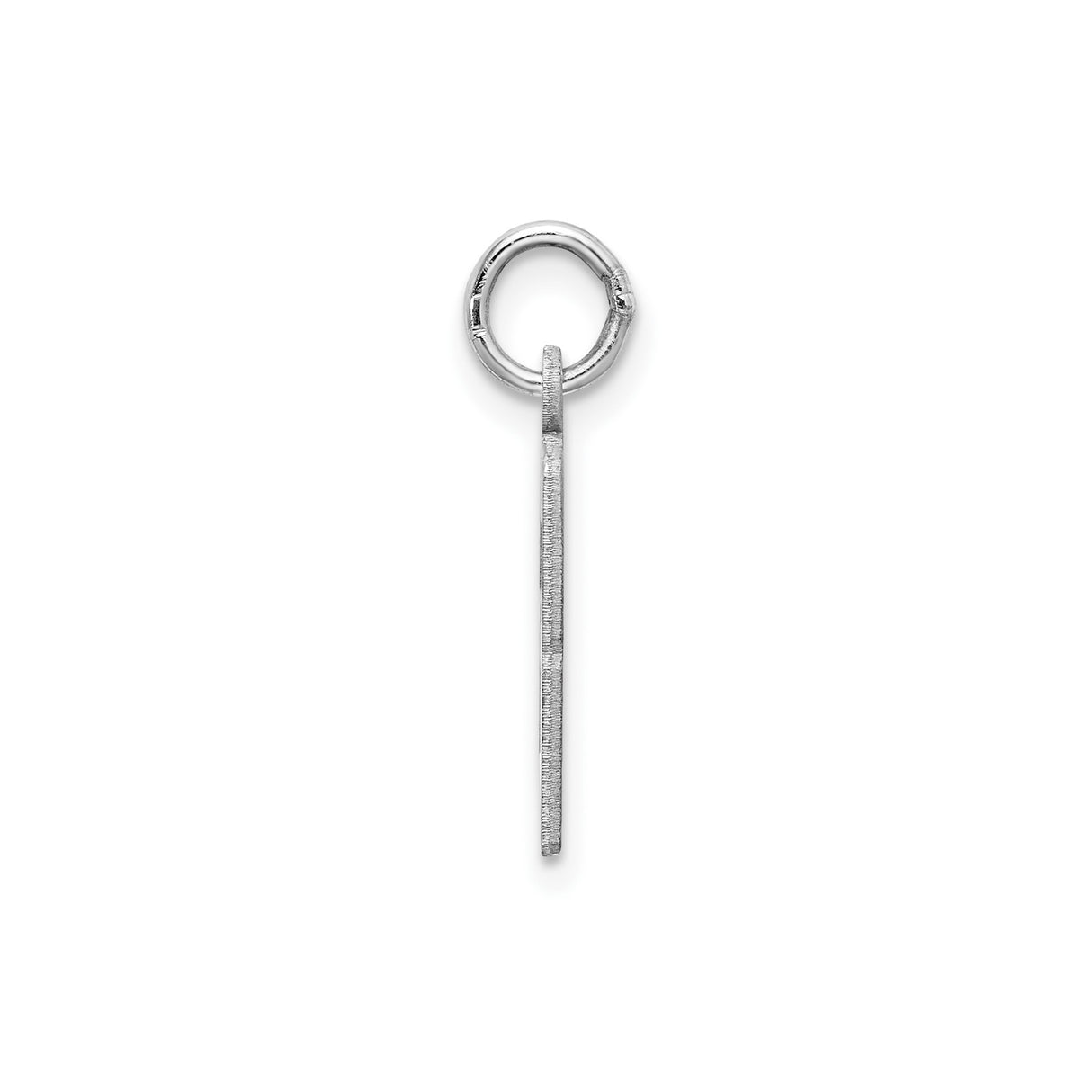 Small Elongated Pol Number 63 Charm Pendant in Real 925 Sterling Silver